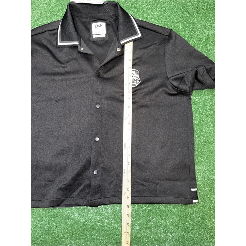 D&F Ricky Singh Relaxed Fit Shirt Men's Sm Snap Front Los Angeles Basketball NWT - Picture 5 of 6